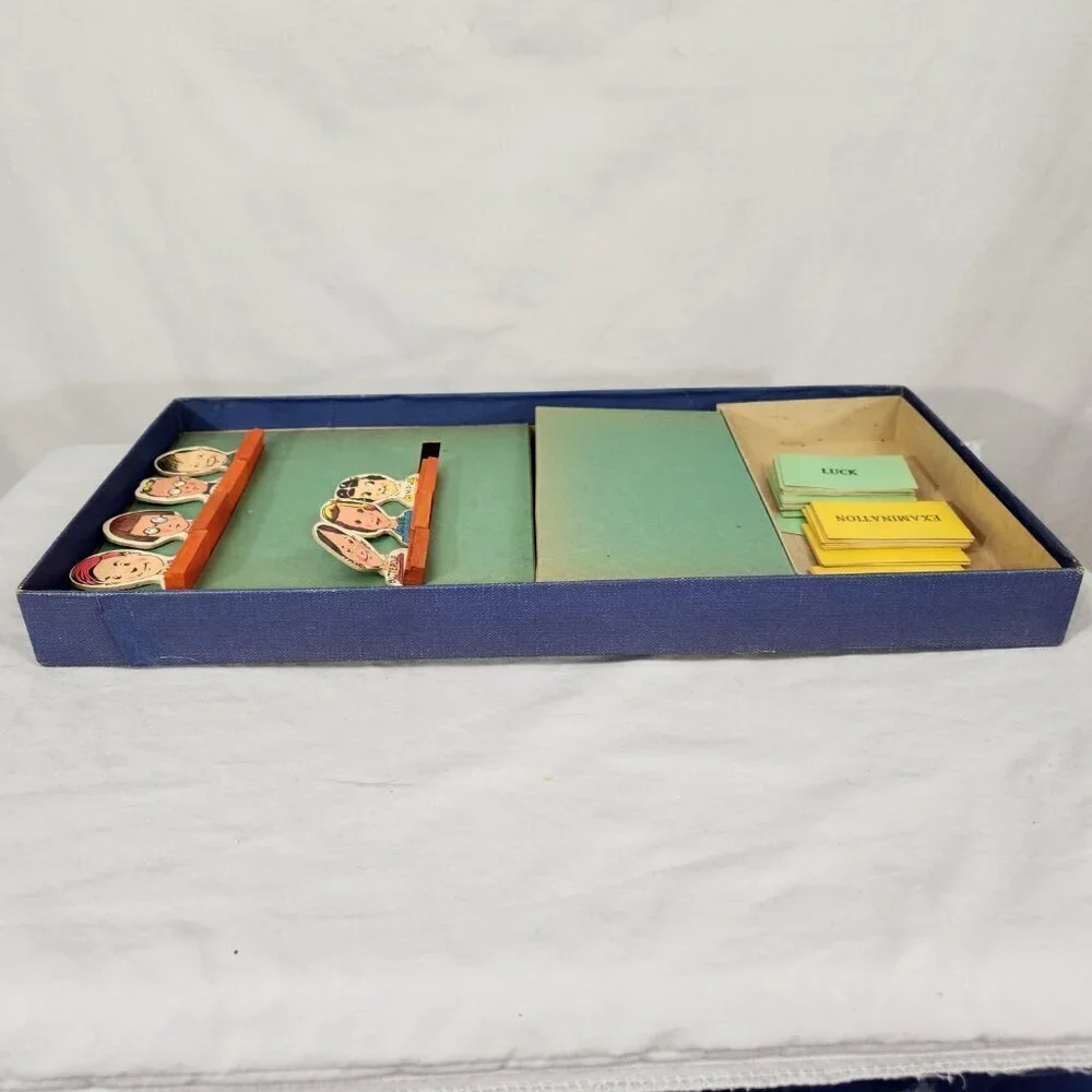1955 Go To The Head of the Class Vintage Board Game Parts